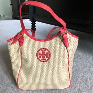 Tory Burch straw purse